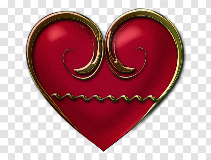 Maroon Heart Transparent PNG