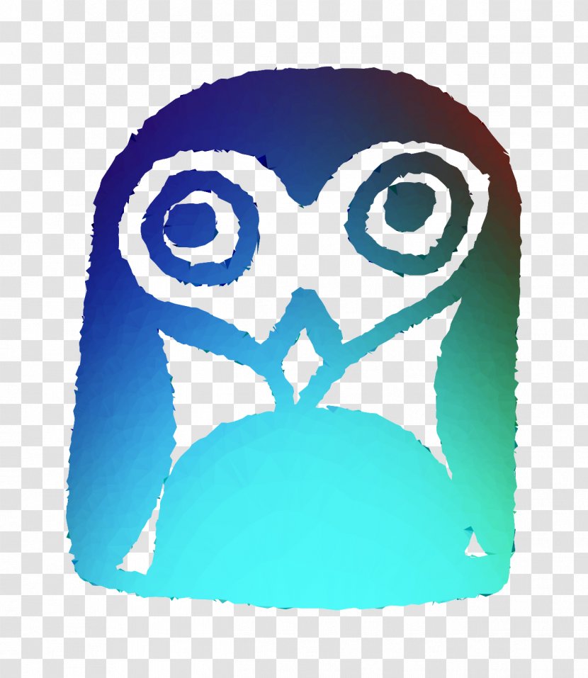 Owl Penguin Font Beak - Teal - Turquoise Transparent PNG