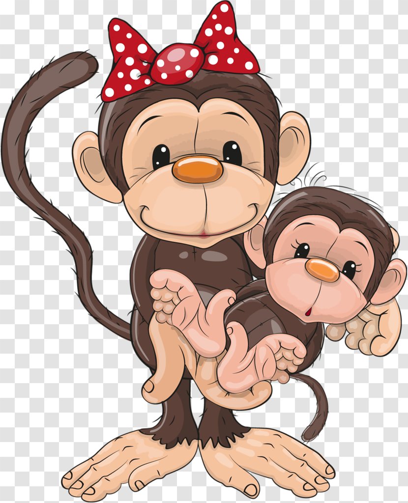 Monkey Royalty-free Clip Art - Heart - Apes And Monkeys Transparent PNG