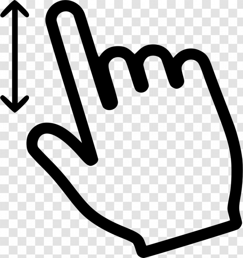 Clip Art Gesture Symbol - Black And White Transparent PNG