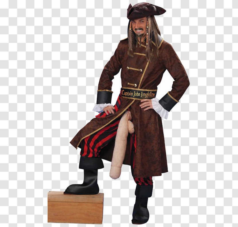 Costume Party Piracy Jack Sparrow Clothing - Man - Dress Transparent PNG