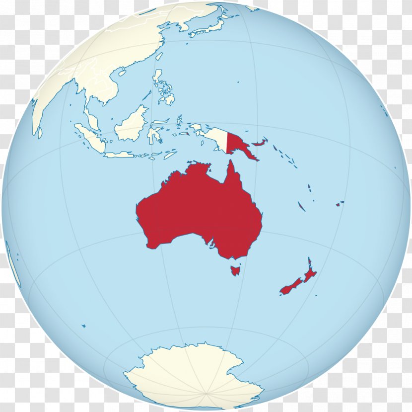 Prehistory Of Australia Globe World Map - Geography - White And Red Transparent PNG