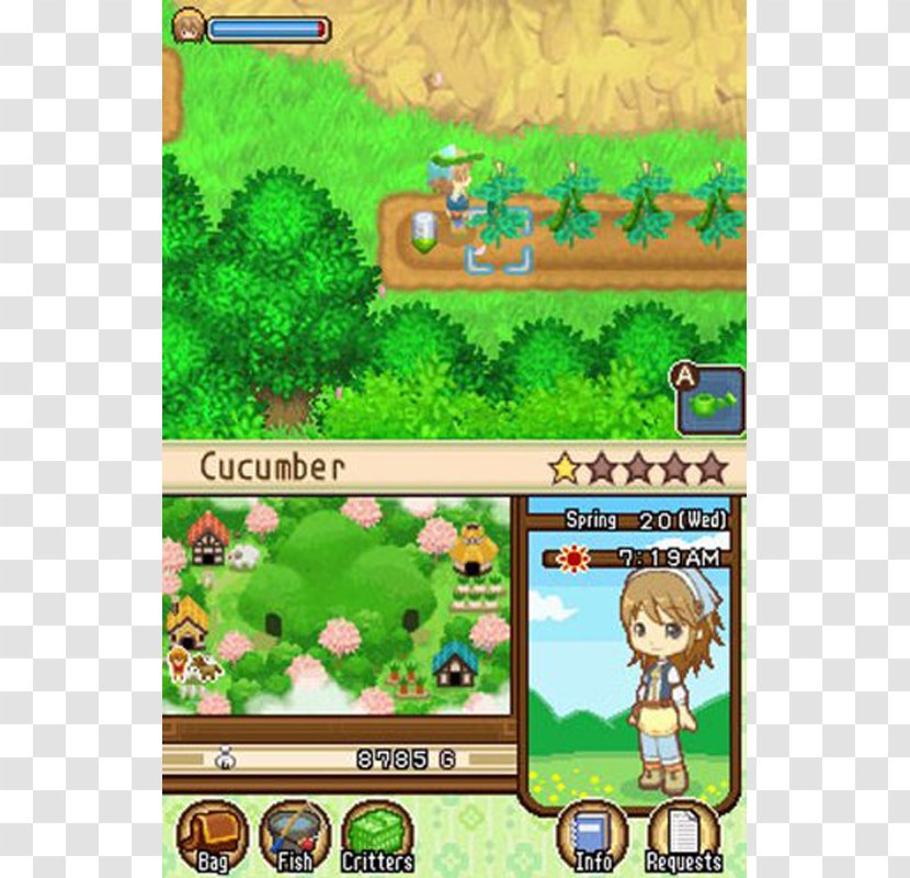 Harvest Moon: The Tale Of Two Towns Moon 3D: A New Beginning DS Nintendo 3DS - Ecosystem Transparent PNG