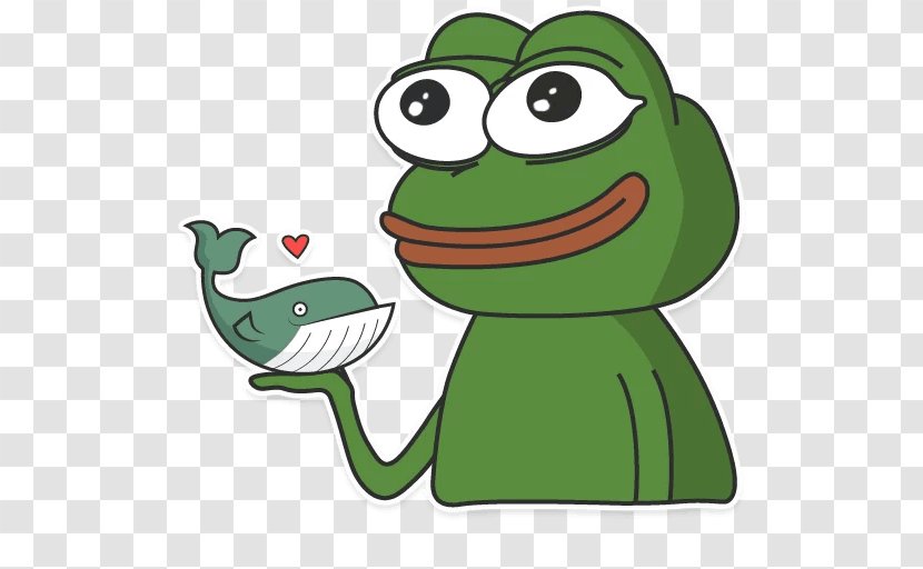 Frog Telegram Sticker Paper Clip Art - Pepe Transparent PNG