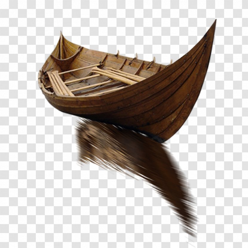 WoodenBoat Ship - Wood - Boat Reflection Image Transparent PNG