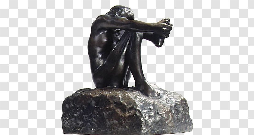 Musée Rodin Meditation Bronze Sculpture The Thinker - Little Mermaid - Classical Transparent PNG