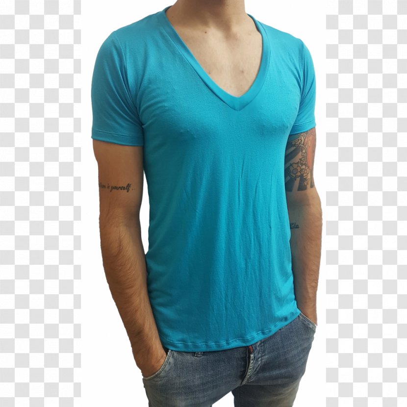 T-shirt Neck Turquoise - T Shirt Transparent PNG