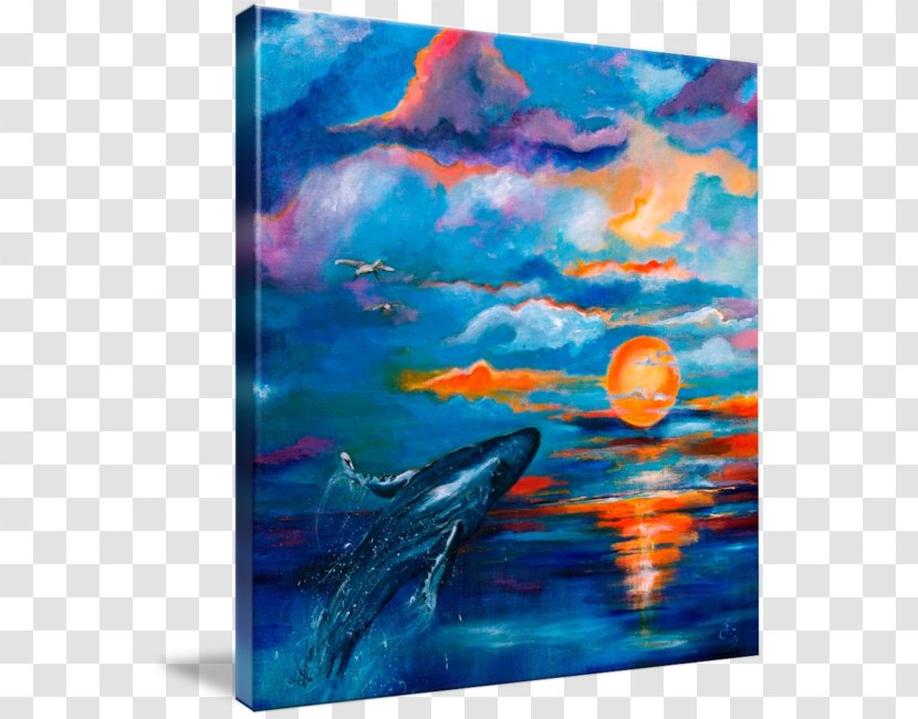 Watercolor Painting Art Acrylic Paint - Sea - Sunset Transparent PNG