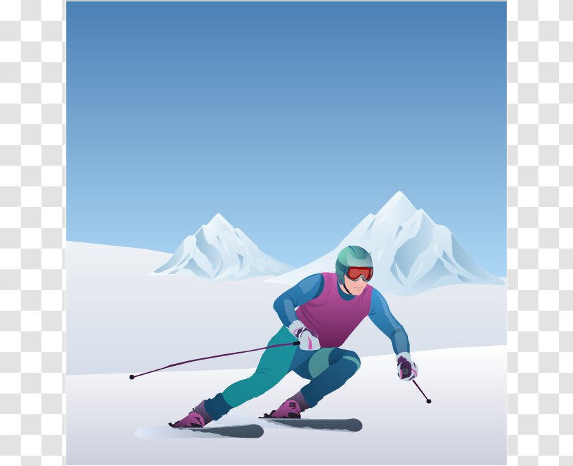 2014 Winter Olympics 2018 Alpine Skiing At The Sport Clip Art - Extreme - Cliparts Transparent PNG