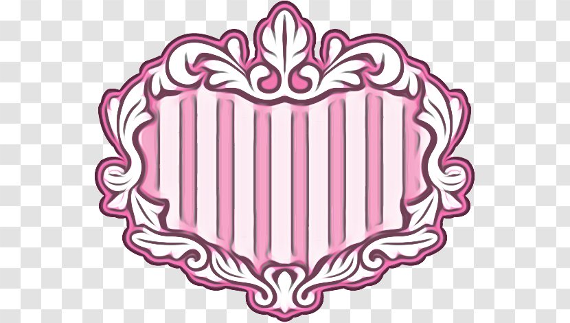 Pink Background Frame - Logo Emblem Transparent PNG
