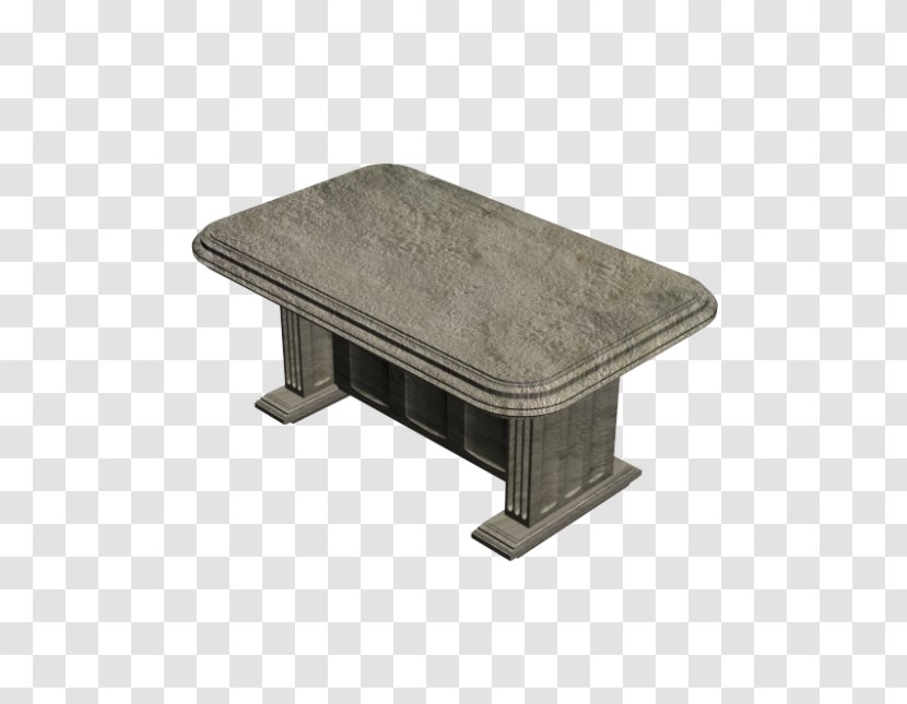 Rectangle - Furniture - Stone Table Transparent PNG