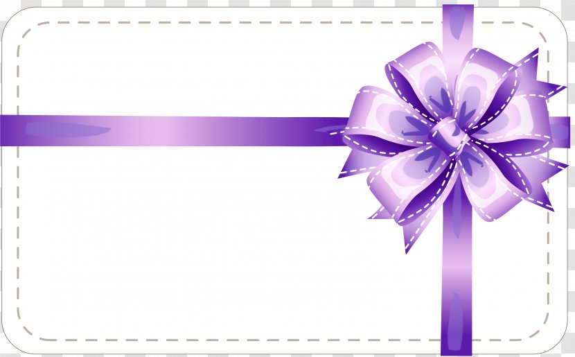 Ribbon Gift Card Wrapping Advertising Transparent PNG