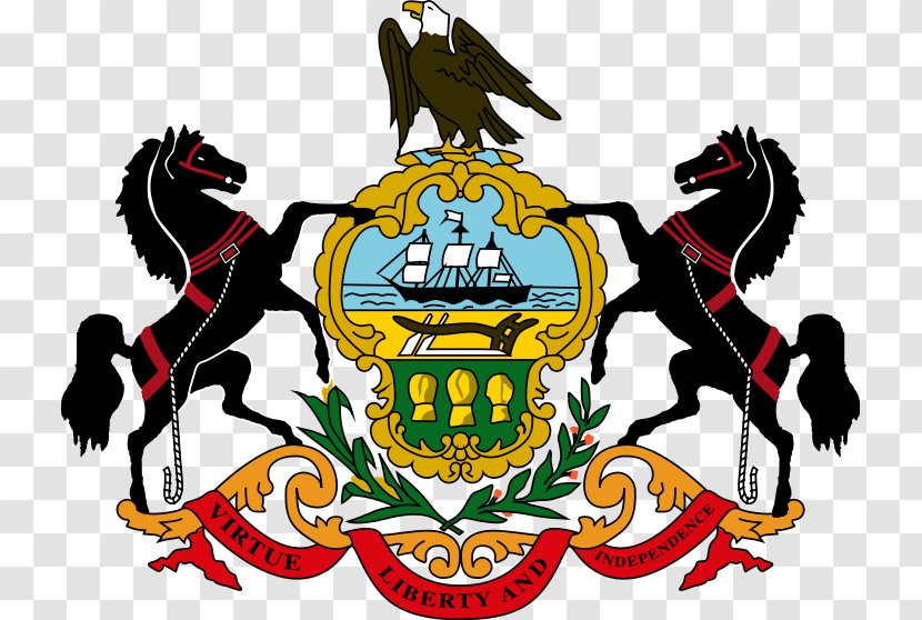 Supreme Court Of Pennsylvania Flag And Coat Arms Seal - Symbol Transparent PNG