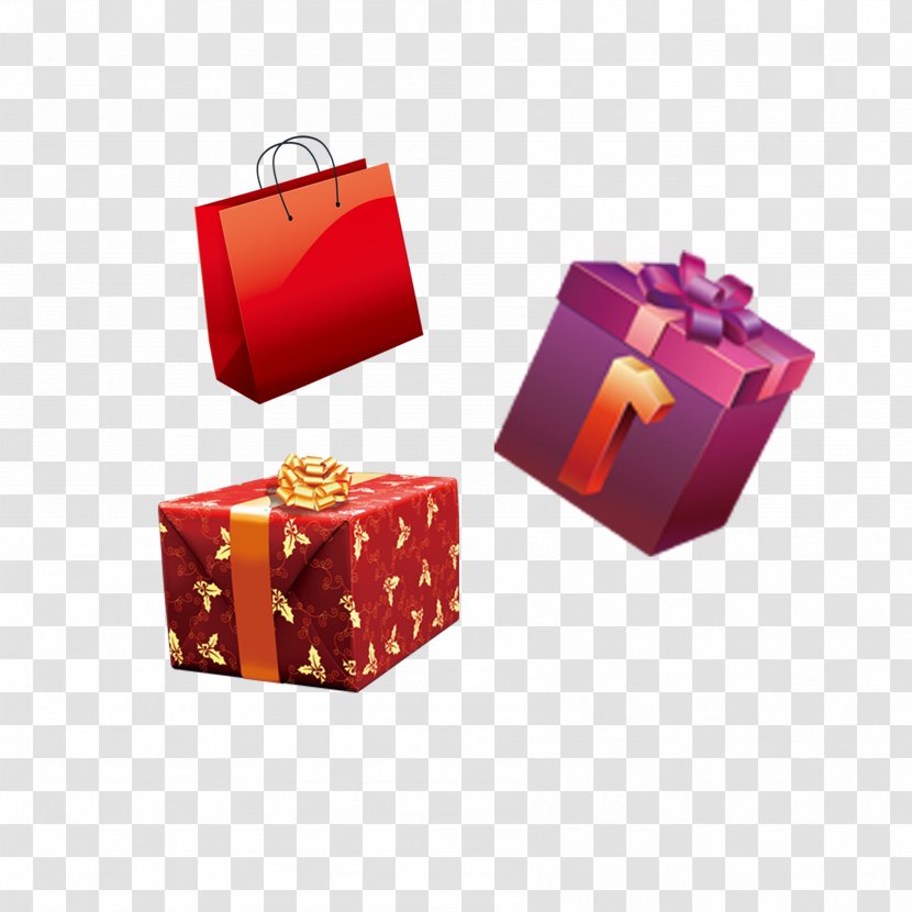 Gift Gratis Red White - Box Transparent PNG