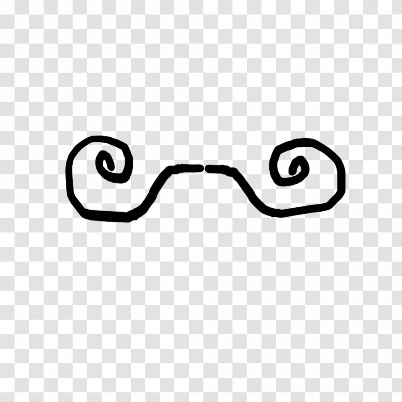 Handlebar Moustache Drawing Beard - Monochrome Transparent PNG