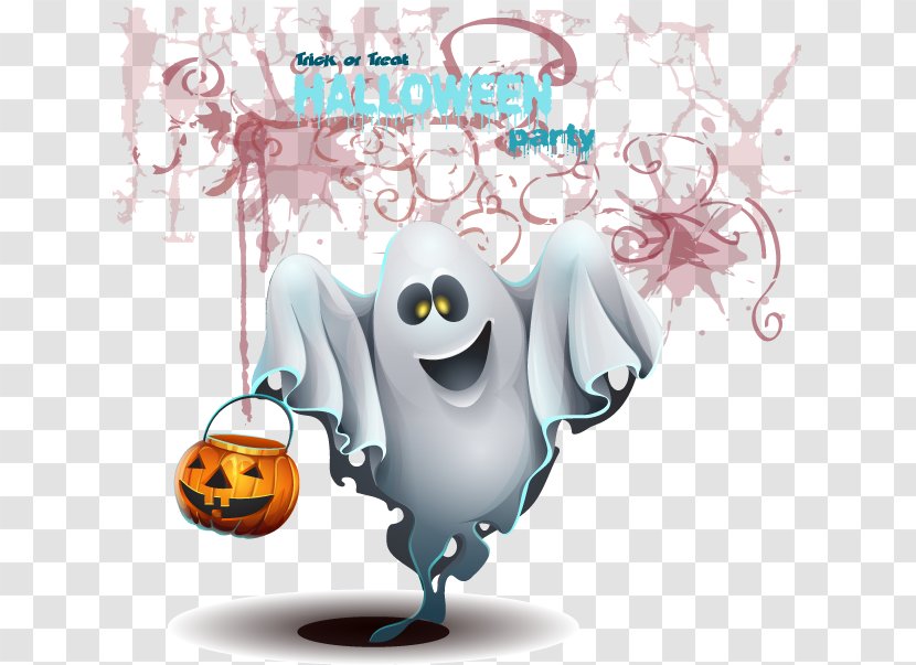 Ghost Halloween Clip Art - Bird - Horror Elements Transparent PNG