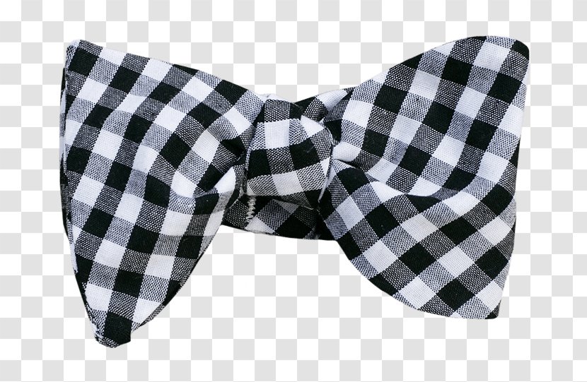 Bow Tie Necktie Gingham Clothing Accessories Houndstooth - Formal Wear - Black Transparent PNG