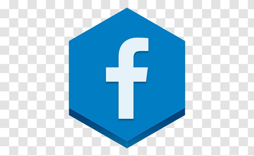 Blue Angle Area Symbol - Social Media - Facebook Transparent PNG