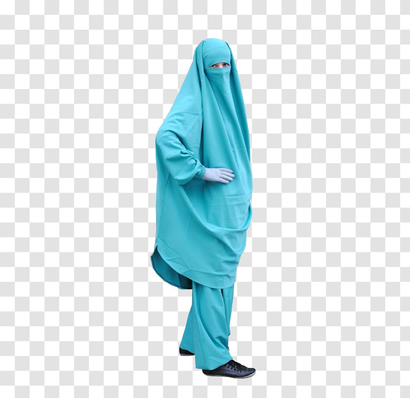 Turquoise - Jilbab Transparent PNG