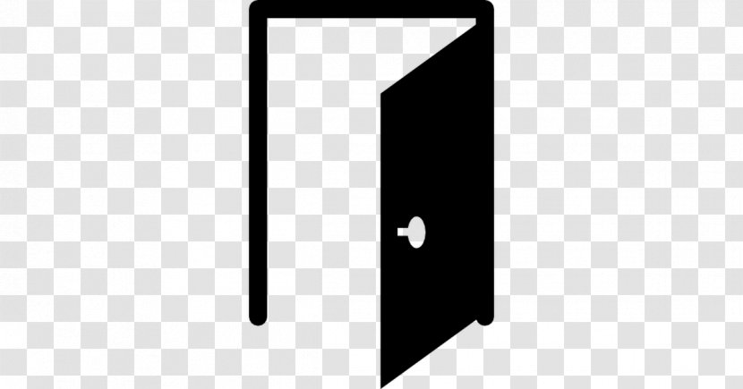 Black & White Door Hinge - Symbol - Open Transparent PNG