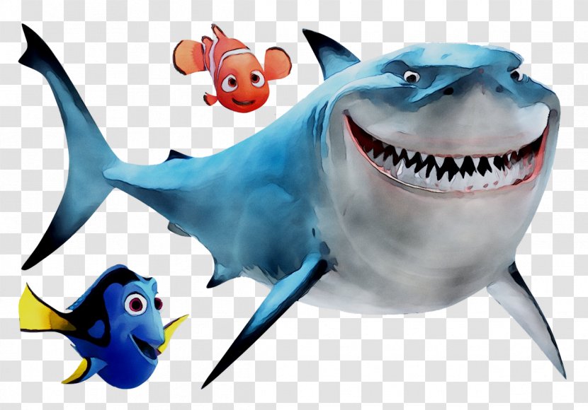 Bruce Shark Marlin Finding Nemo Darla - Animal Figure - Fish Transparent PNG