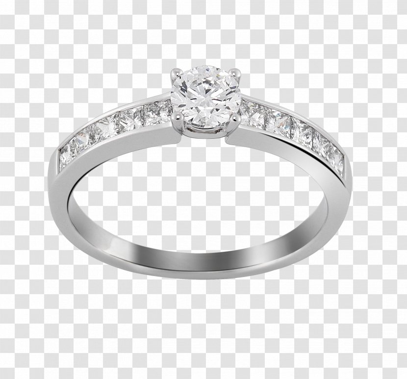 Wedding Ring Solitaire Jewellery Diamond - Ceremony Supply Transparent PNG