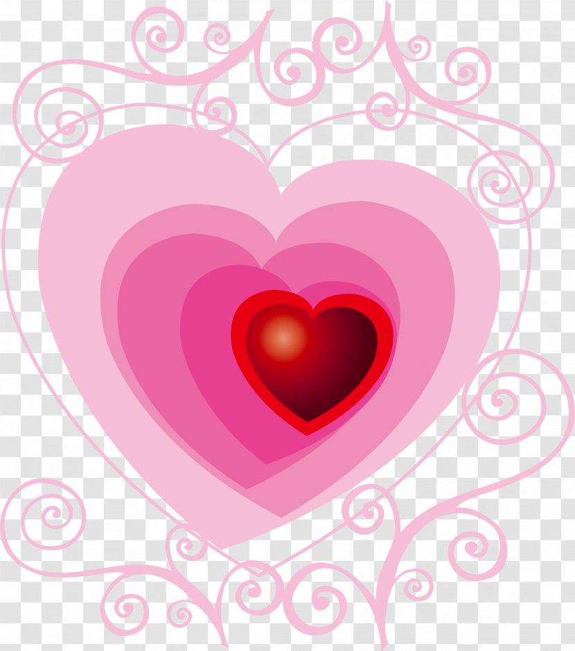 Heart Valentines Day Clip Art - Frame - Dream Pink Love Transparent PNG