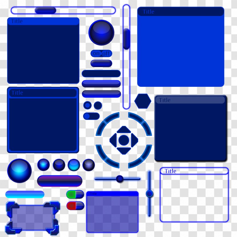 Portable Game Console Accessory Cobalt Blue Electric Area - Gui Transparent PNG