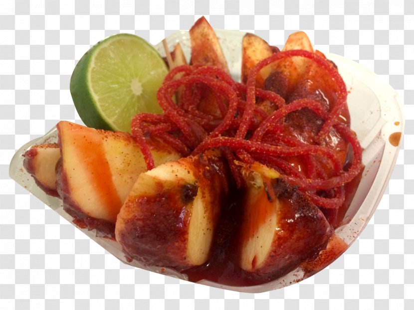 Mexican Cuisine Chamoy Taquito Fruit Apple - Food Transparent PNG
