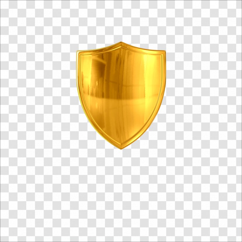 Gold Medal - Golden Shield Transparent PNG