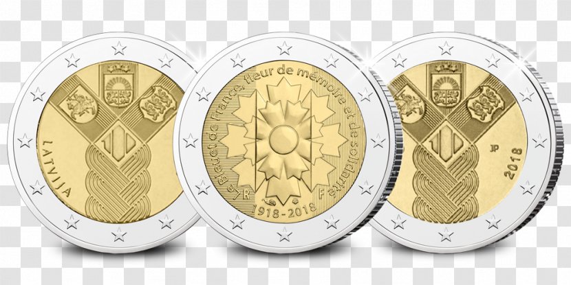 2 Euro Commemorative Coins Euro-herdenkingsmunt - Cash Transparent PNG