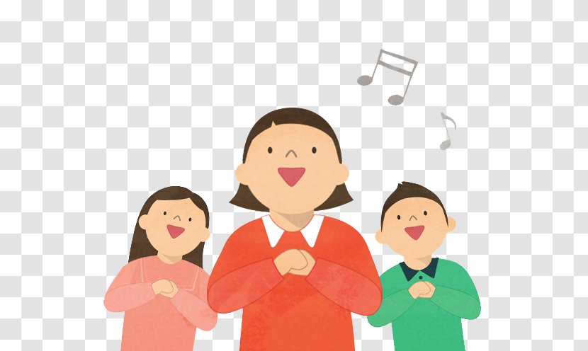 Singing Child - Tree - Children Flat Transparent PNG