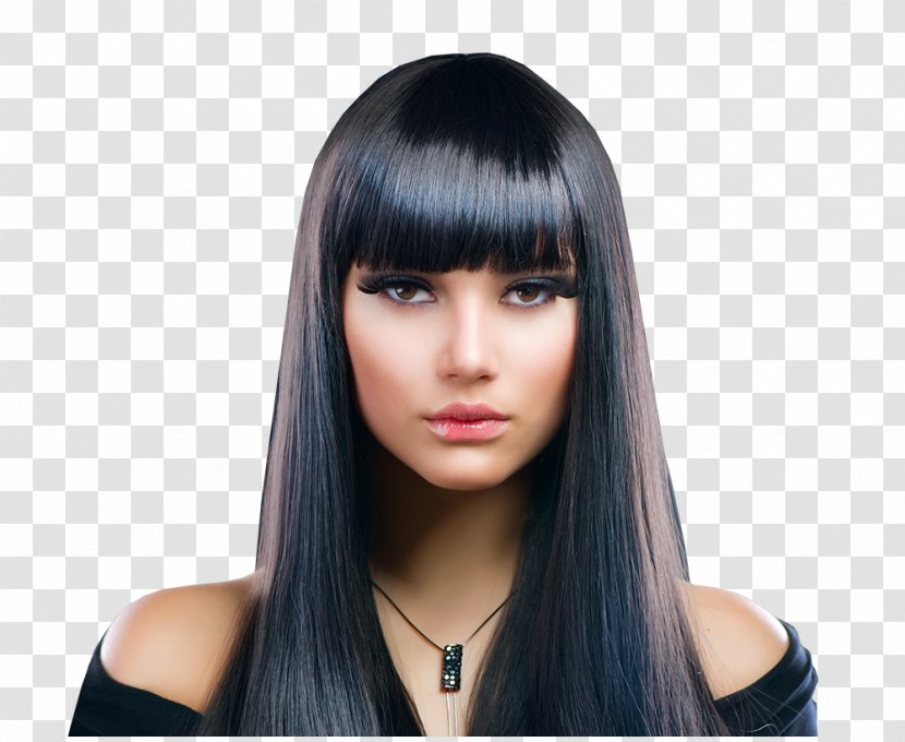Hairstyle Black Hair Artificial Integrations Bangs - Bay Transparent PNG