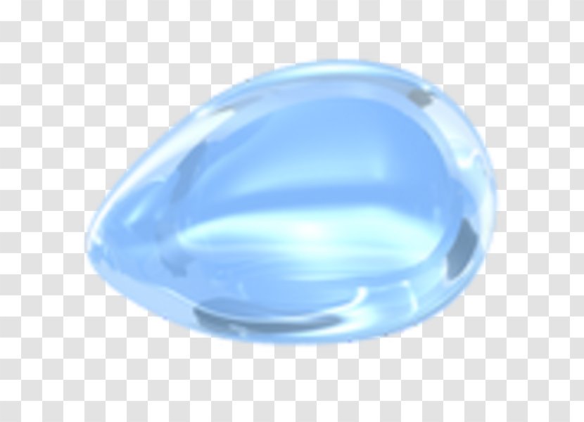 Gemstone - Blue - Crystal Button Transparent PNG