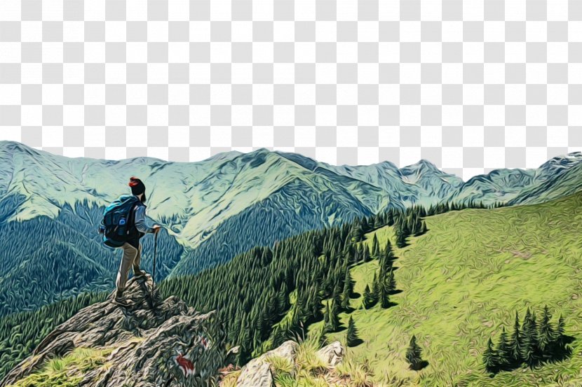 Mountainous Landforms Mountain Highland Wilderness Ridge - Adventure Hill Transparent PNG