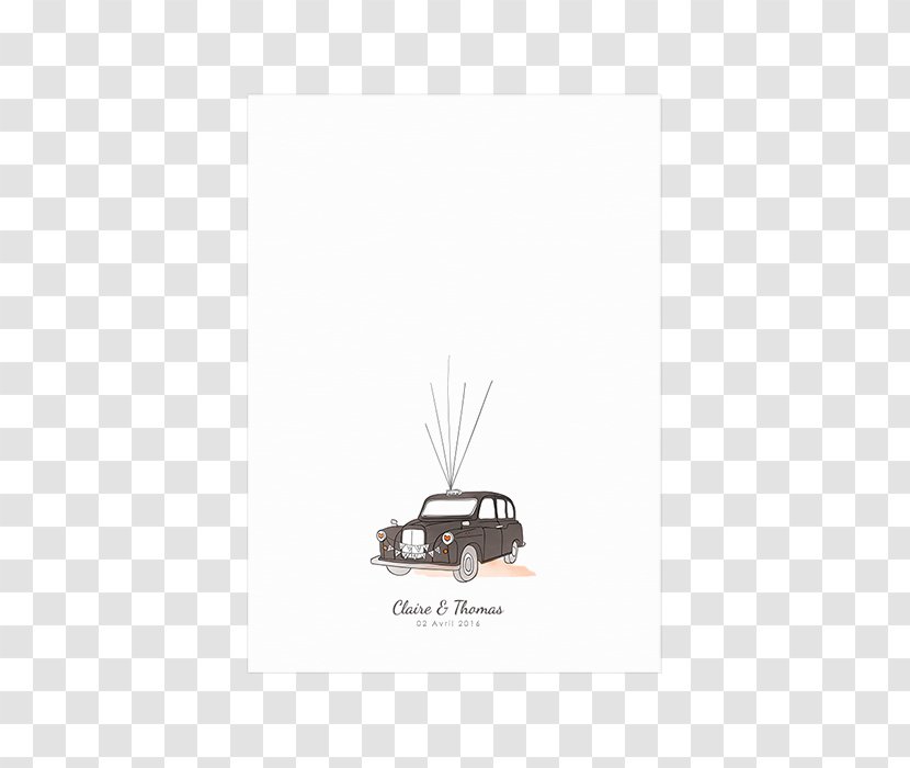 Taxi Wedding Guestbook Transparent PNG