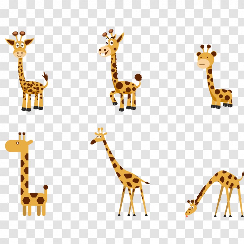 Northern Giraffe Clip Art - Cartoon - Cute Transparent PNG