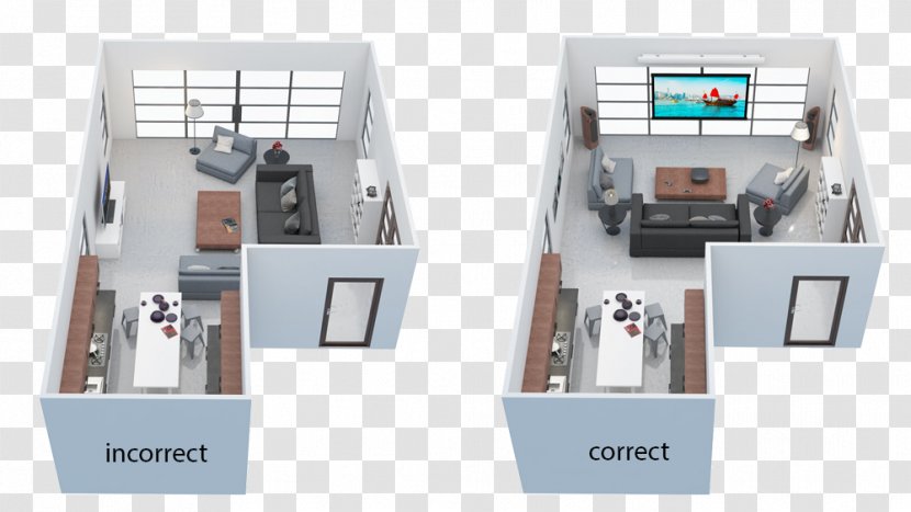 Space Floor Plan Television Canvas Companionable - Projection Room Transparent PNG