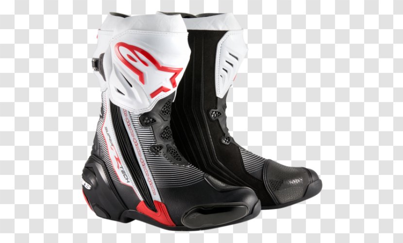 Alpinestars Supertech R Motorcycle Boots - Personal Protective Equipment Transparent PNG