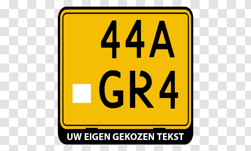 Vehicle License Plates Scooter Moped Text Registration Of The Netherlands - Sign - Traffic Transparent PNG