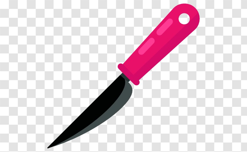 Throwing Knife Kitchen Utility - Cutlery - Red Transparent PNG