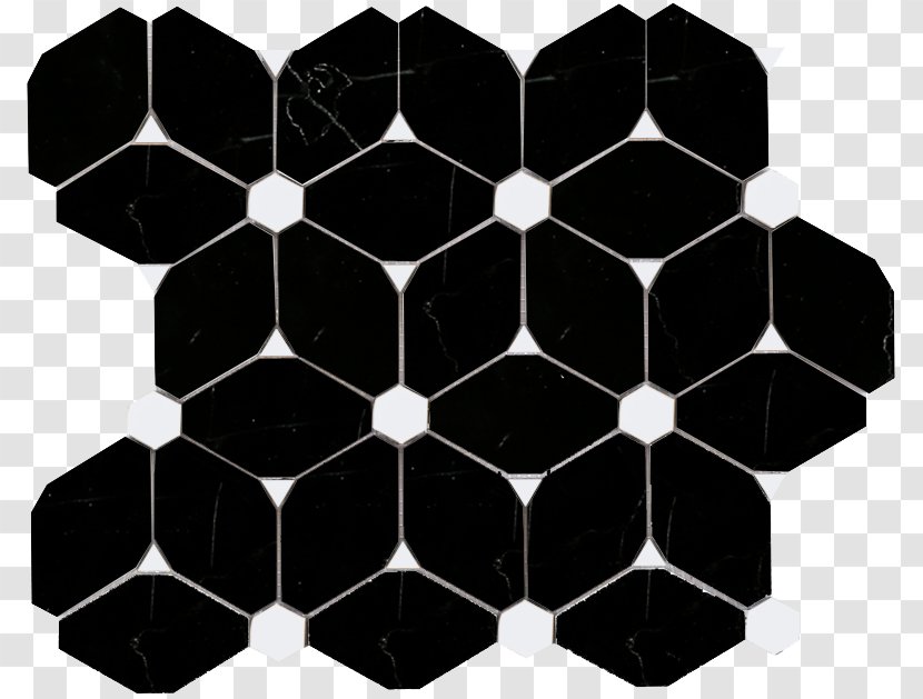 Carrara Marble Tile Floor Mosaic - Black And White - Irregular Geometry Transparent PNG