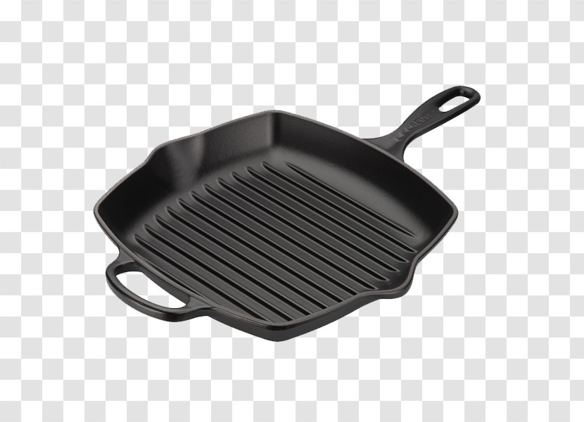 Barbecue Le Creuset Signature Cast Iron Square Grillit Frying Pan Cookware - Hardware - Deuter Act Trail 30 Transparent PNG