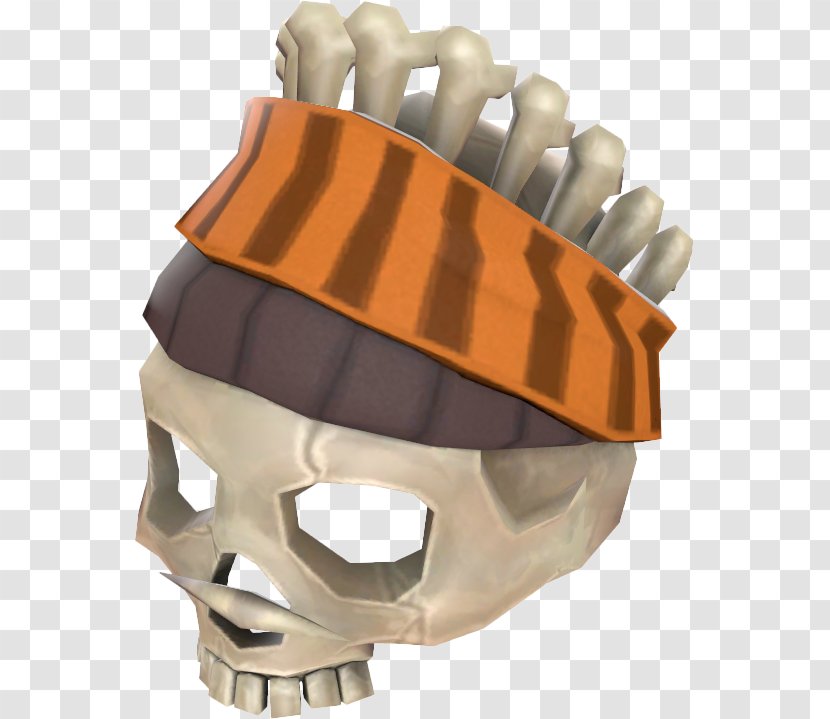 Helmet Skull Headgear - Bone Transparent PNG