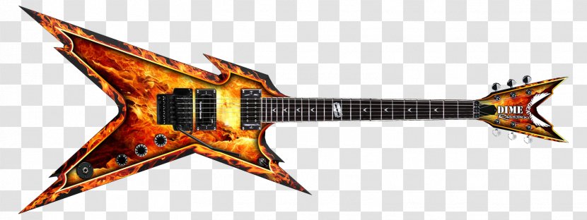 Dean Dimebag RAZR Series Razorback Electric Guitar Guitars - Watercolor Transparent PNG