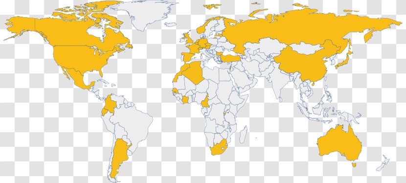 World Map Projection Globe - Contour Line Transparent PNG