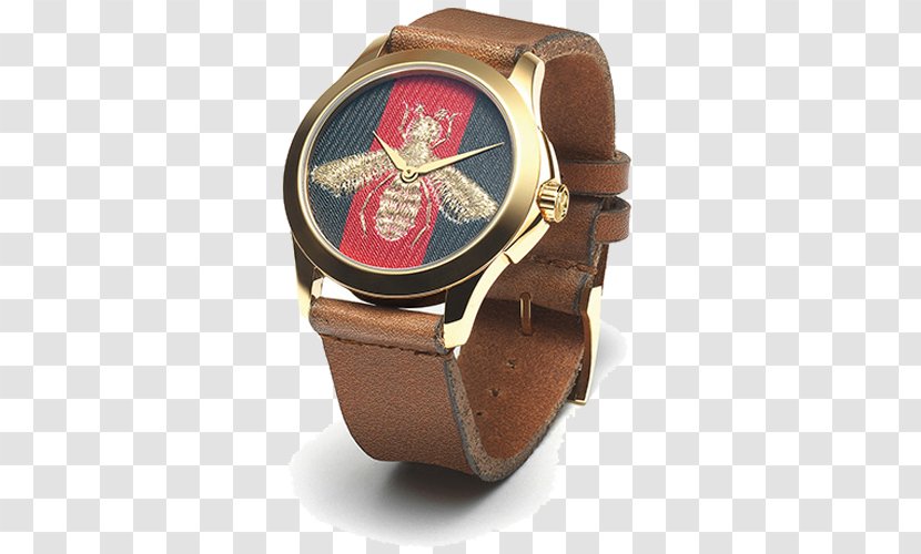 Gucci Fashion Bee Watch Jewellery - Brown - Fresh Pattern Transparent PNG