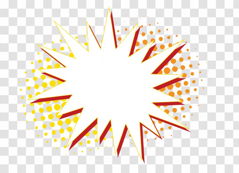 Cartoon Comics Clip Art - Explosion - Hand-painted Transparent PNG