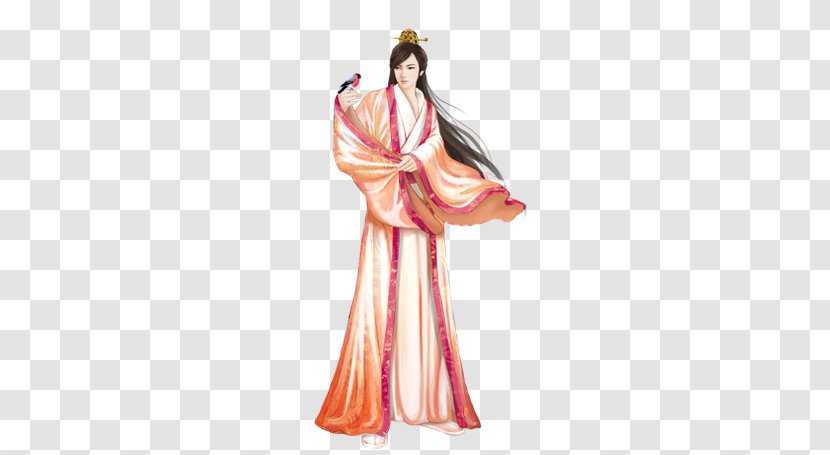 Geisha Drawing Chinese Art Painting - Costume - Design Transparent PNG