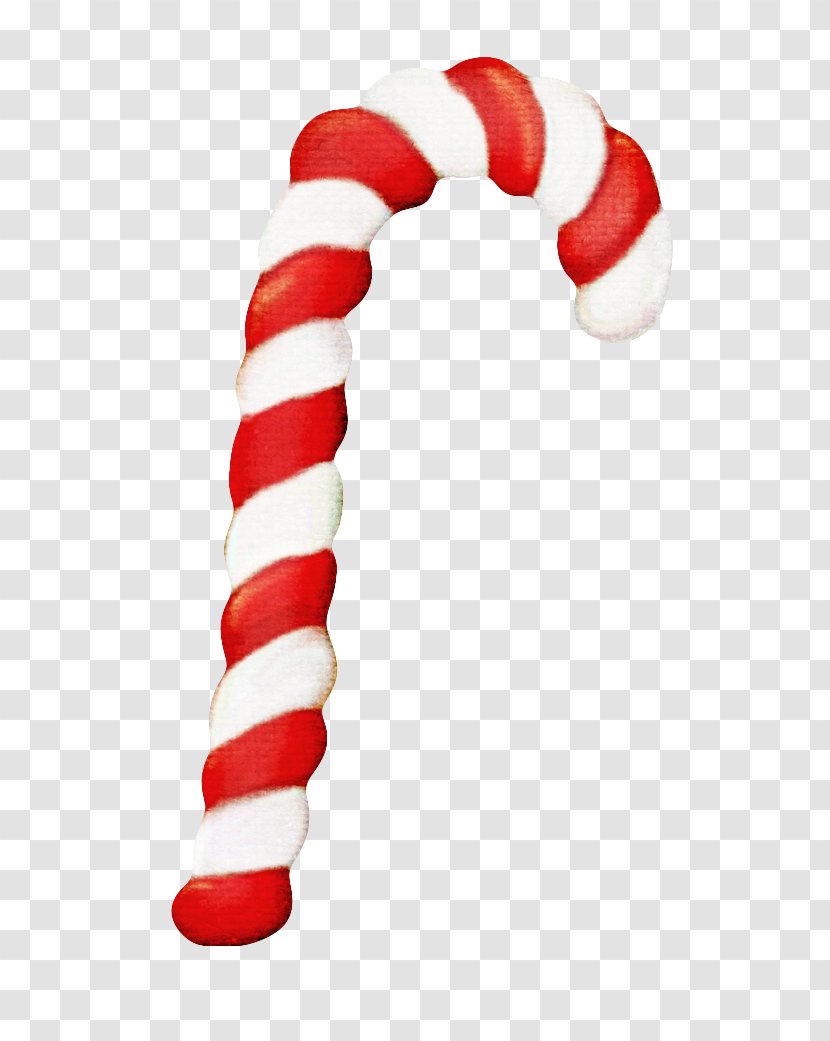 Candy Cane Crutch Polkagris Christmas - Red Creative Transparent PNG
